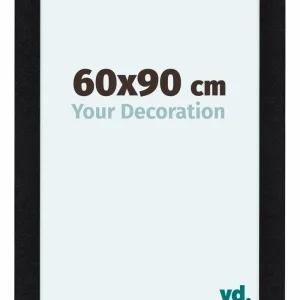 Bilderrahmen 60x90 cm - Schwarz Matt - MDF - Como