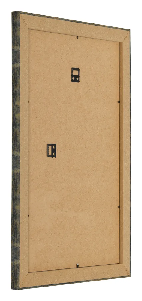 Bilderrahmen 61x91,5 cm - Blau Gold Meliert - MDF - Pisa
