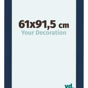 Bilderrahmen 61x91,5 cm - Dunkelblau Gewischt - MDF - Como
