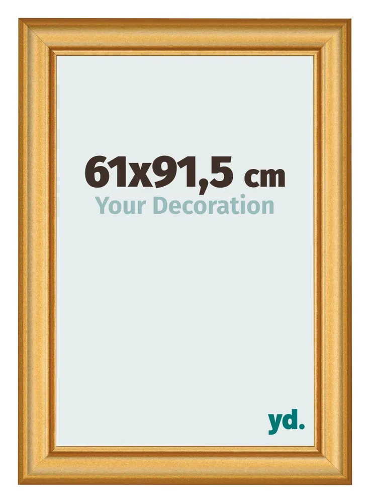 Bilderrahmen 61x91,5 cm - Gold Matt - MDF - Lazio