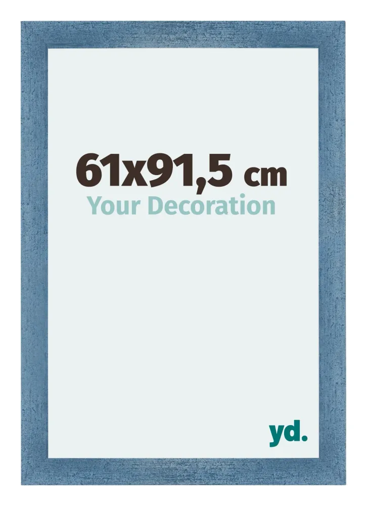 Bilderrahmen 61x91,5 cm - Hellblau Gewischt - MDF - Mura