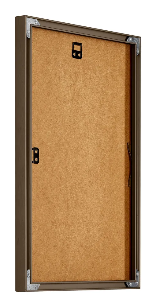 Bilderrahmen 61x91,5 cm - Nussbaum Struktur - Aluminium - New York