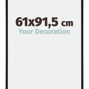 Bilderrahmen 61x91,5 cm - Schwarz Matt - Aluminium - Kent
