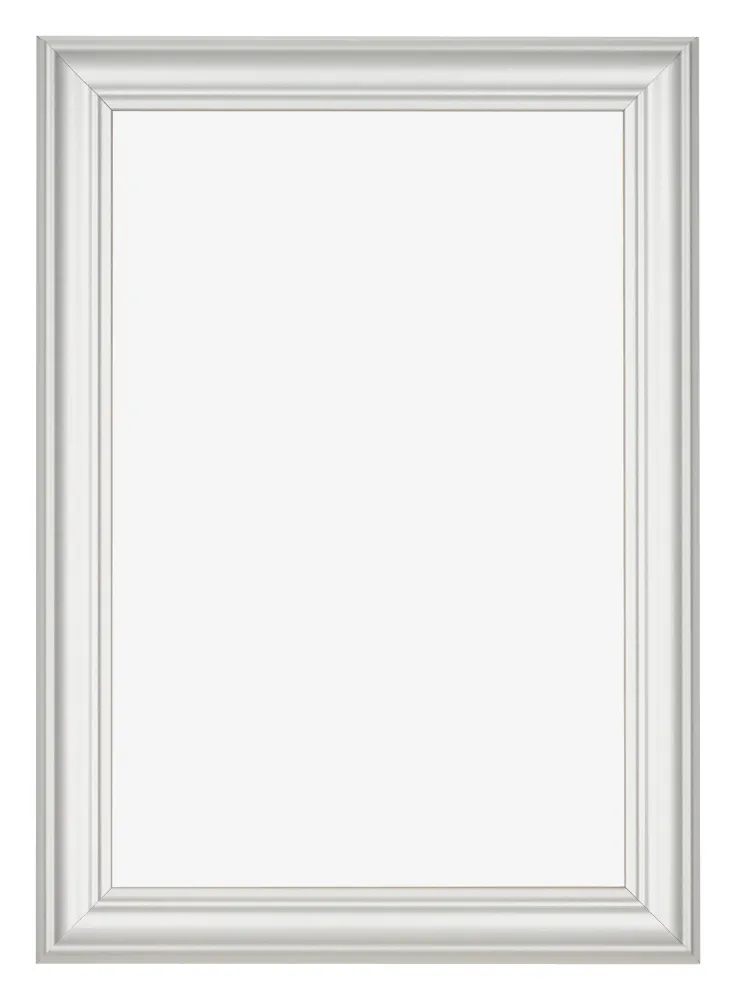 Bilderrahmen 61x91,5 cm - Weiß Gemasert - MDF - Lazio
