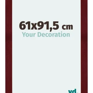 Bilderrahmen 61x91,5 cm - Weinrot Gewischt - MDF - Mura