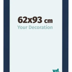 Bilderrahmen 62x93 cm - Dunkelblau Gewischt - MDF - Como