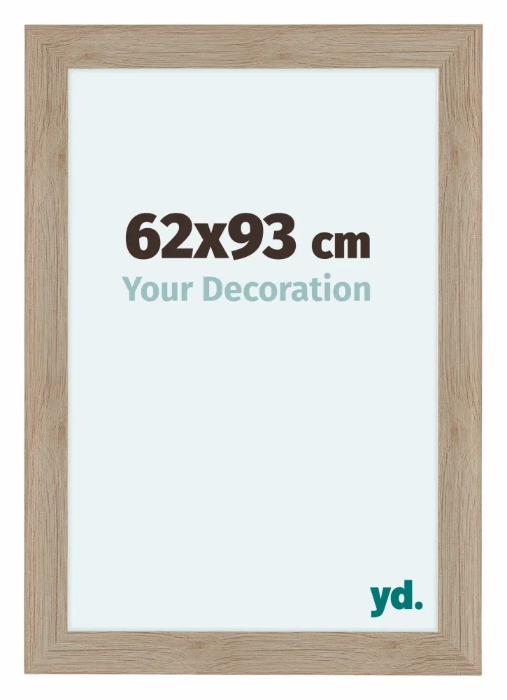 Bilderrahmen 62x93 cm - Eiche Hell - MDF - Como