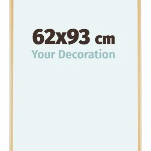 Bilderrahmen 62x93 cm - Gold Vintage - Aluminium - Kent