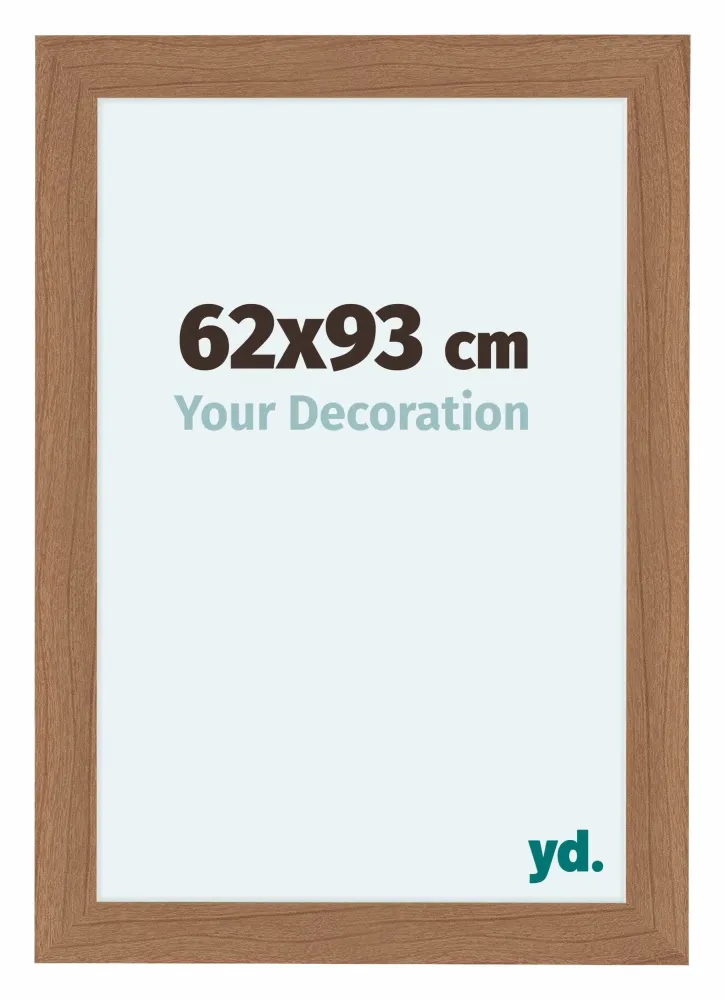 Bilderrahmen 62x93 cm - Nussbaum Hell - MDF - Como