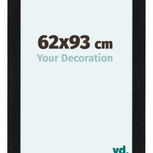 Bilderrahmen 62x93 cm - Schwarz Matt - MDF - Como