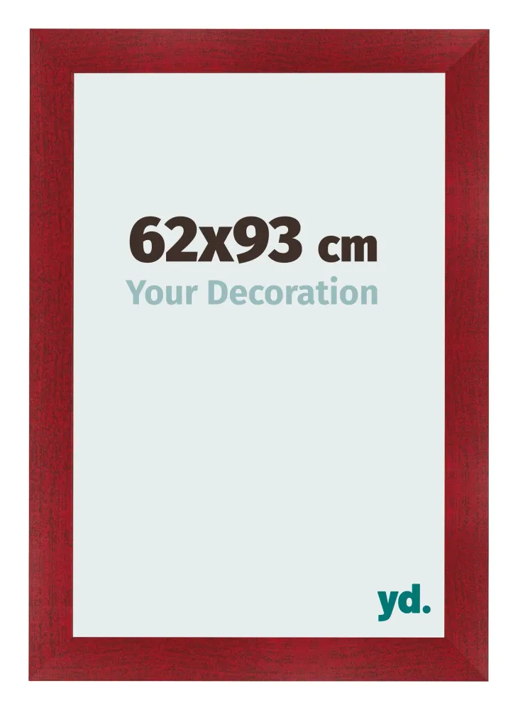 Bilderrahmen 62x93 cm - Weinrot Gewischt - MDF - Pisa
