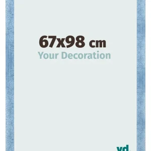 Bilderrahmen 67x98 cm - Hellblau Gewischt - MDF - Pisa