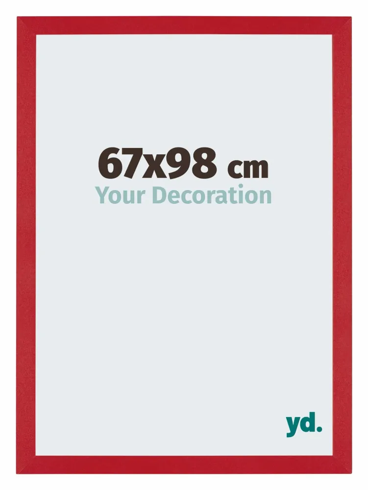 Bilderrahmen 67x98 cm - Rot - MDF - Mura