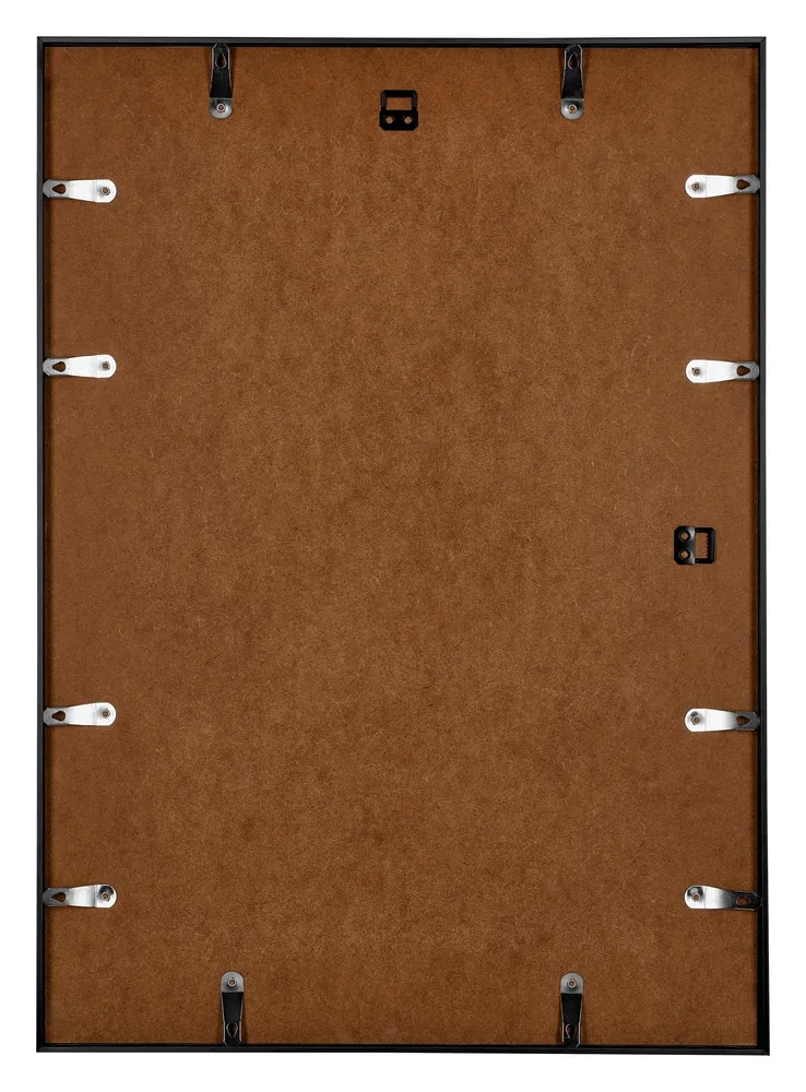 Bilderrahmen 67x98 cm - Schwarz Hochglanz - Aluminium - Kent