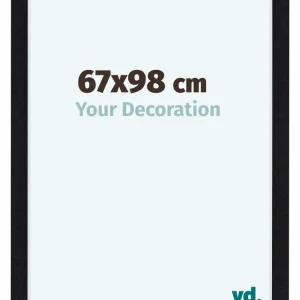 Bilderrahmen 67x98 cm - Schwarz Matt - MDF - Como