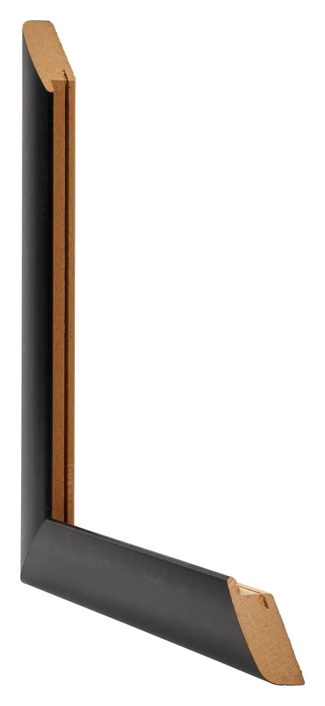 Bilderrahmen 67x98 cm - Schwarz Matt - MDF - Como