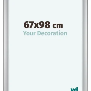 Bilderrahmen 67x98 cm - Silber Matt - MDF - Como