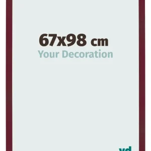 Bilderrahmen 67x98 cm - Weinrot Gewischt - MDF - Bologna