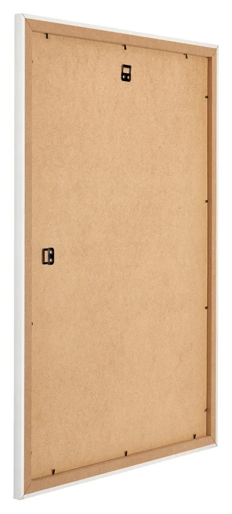 Bilderrahmen 67x98 cm - Weiss Gemasert - MDF - Mura