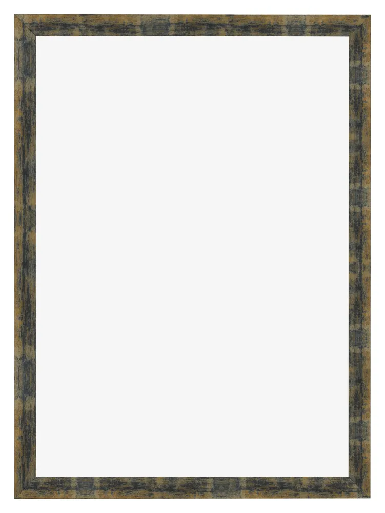Bilderrahmen 68x98 cm - Blau Gold Meliert - MDF - Pisa