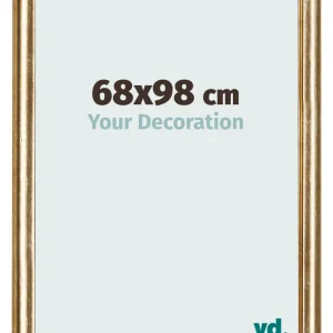 Bilderrahmen 68x98 cm - Gold Antik - MDF - Lazio