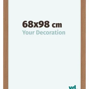 Bilderrahmen 68x98 cm - Nussbaum Hell - MDF - Como