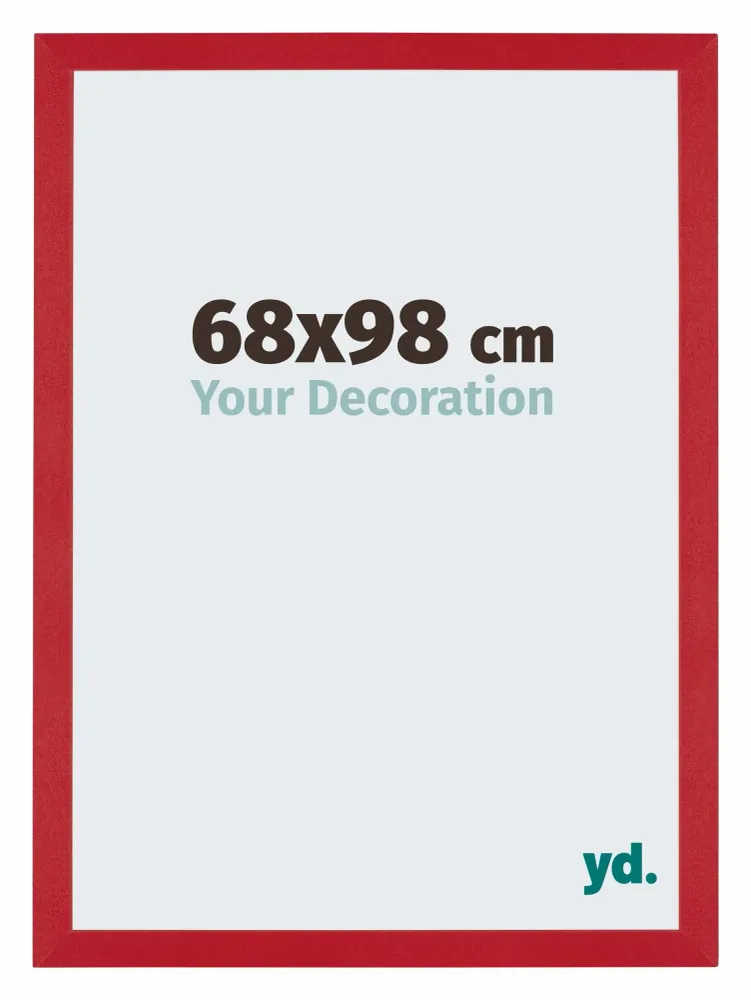 Bilderrahmen 68x98 cm - Rot - MDF - Mura