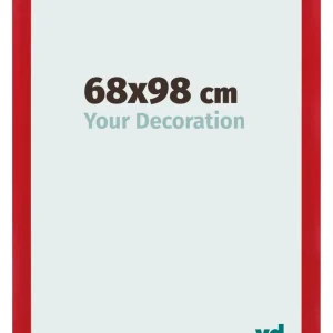 Bilderrahmen 68x98 cm - Rot - MDF - Pisa