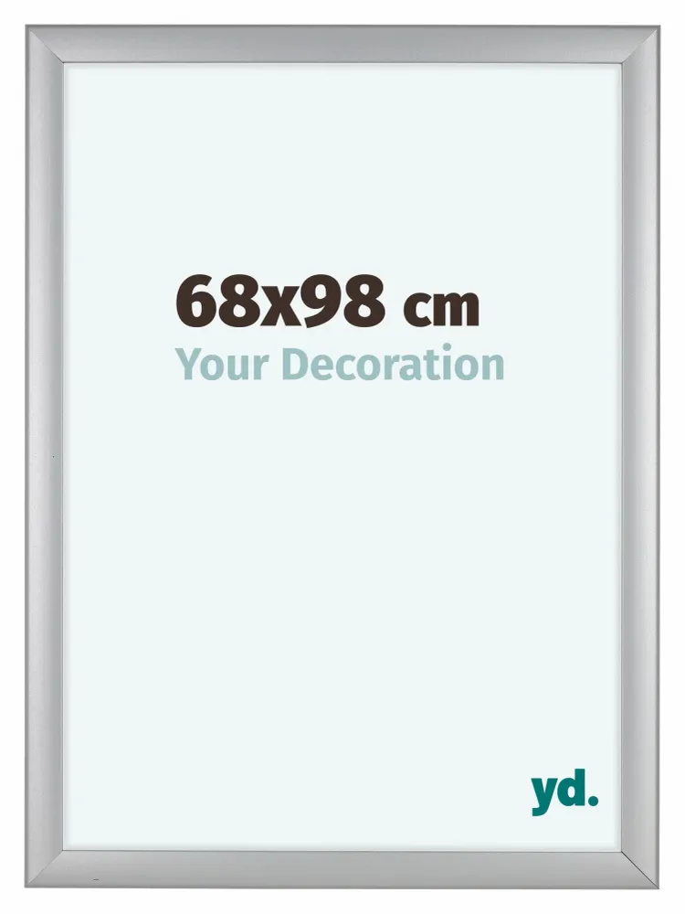 Bilderrahmen 68x98 cm - Silber Matt - MDF - Como