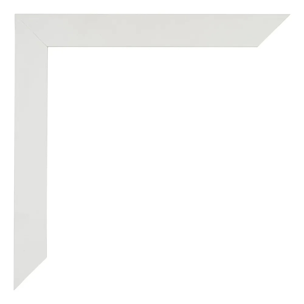 Bilderrahmen 68x98 cm - Weiss Matt - MDF - Mura