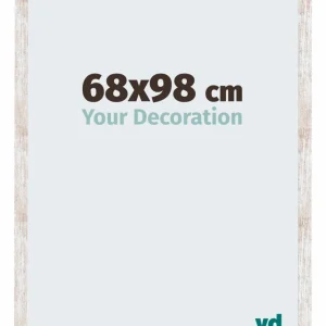 Bilderrahmen 68x98 cm - White Wash - MDF - Catania
