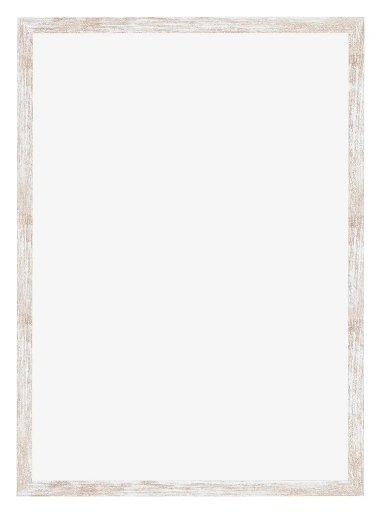 Bilderrahmen 68x98 cm - White Wash - MDF - Catania