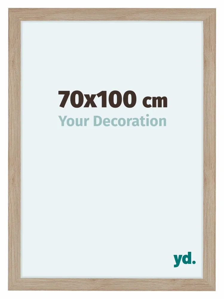 Bilderrahmen 70x100 cm - Eiche Hell - MDF - Como