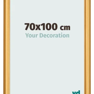 Bilderrahmen 70x100 cm - Gold Matt - MDF - Lazio