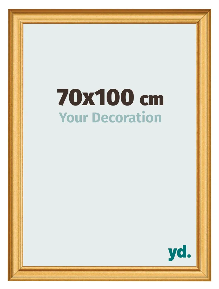 Bilderrahmen 70x100 cm - Gold Matt - MDF - Lazio