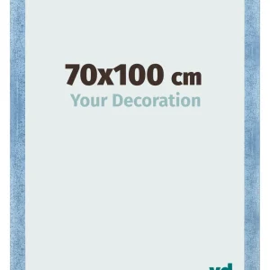 Bilderrahmen 70x100 cm - Hellblau Gewischt - MDF - Pisa