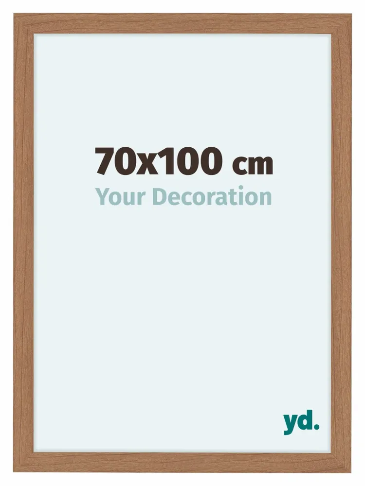 Bilderrahmen 70x100 cm - Nussbaum Hell - MDF - Como