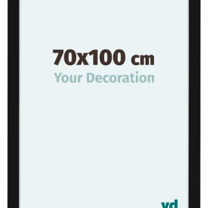 Bilderrahmen 70x100 cm - Schwarz Hochglanz - MDF - Como