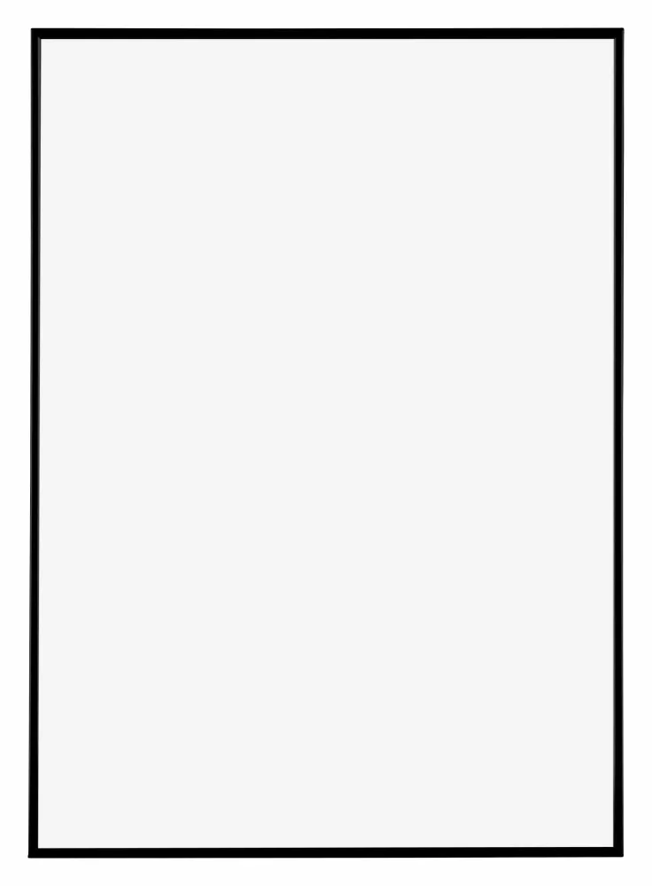 Bilderrahmen 70x100 cm - Schwarz Matt - Kunststoff - Evry