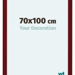 Bilderrahmen 70x100 cm - Weinrot Gewischt - MDF - Como