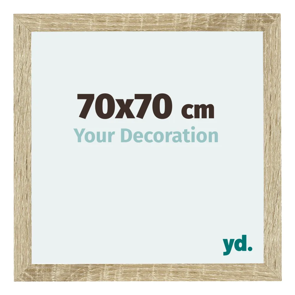 Bilderrahmen 70x70 cm - Sonoma Eiche - MDF - Mura