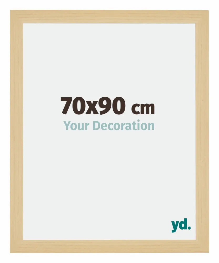 Bilderrahmen 70x90 cm - Ahorn Dekor - MDF - Mura