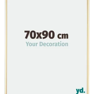 Bilderrahmen 70x90 cm - Gold - Aluminium - Kent