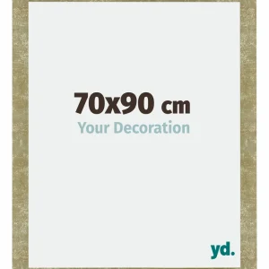 Bilderrahmen 70x90 cm - Gold Antik - MDF - Mura