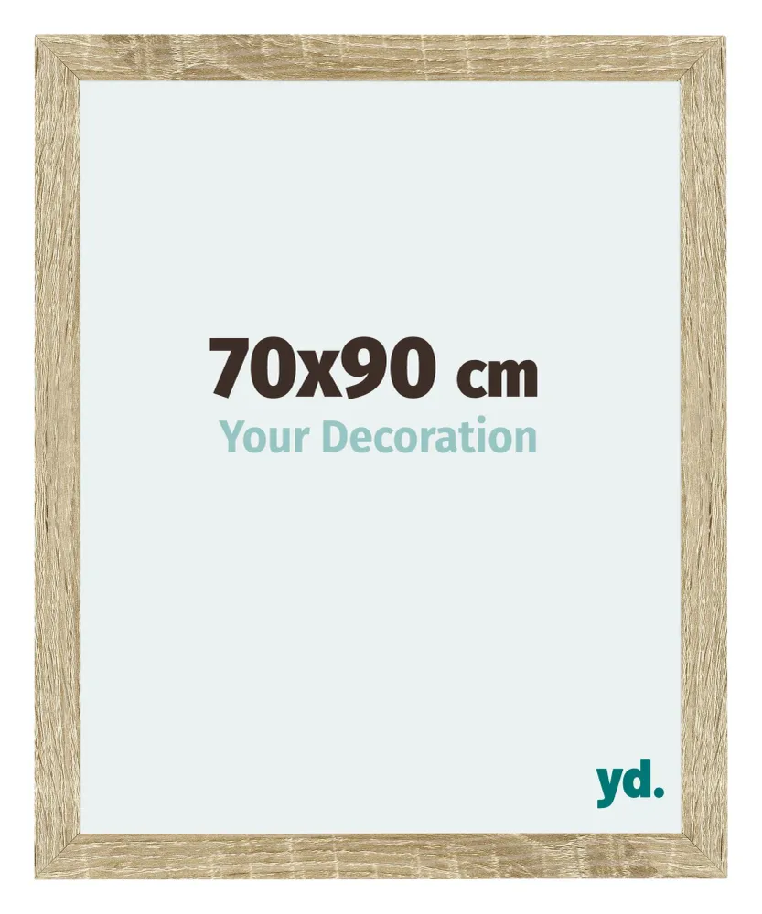 Bilderrahmen 70x90 cm - Sonoma Eiche - MDF - Mura