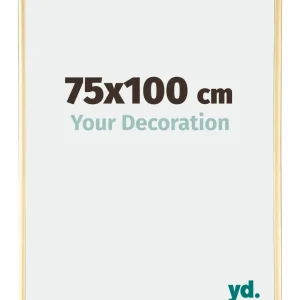 Bilderrahmen 75x100 cm - Gold - Aluminium - Kent