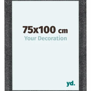 Bilderrahmen 75x100 cm - Grau Gewischt - MDF - Como