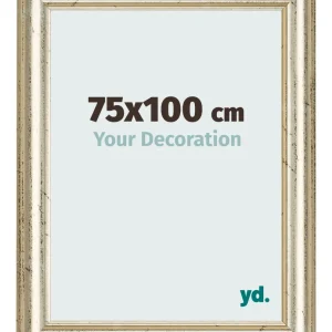 Bilderrahmen 75x100 cm - Metallglanz - MDF - Lazio