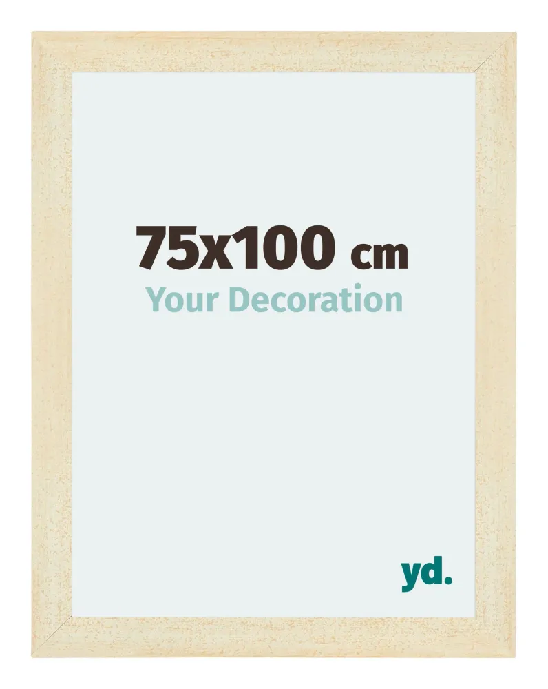 Bilderrahmen 75x100 cm - Sand Gewischt - MDF - Mura