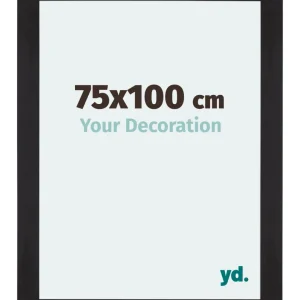Bilderrahmen 75x100 cm - Schwarz Gemasert - MDF - Mura